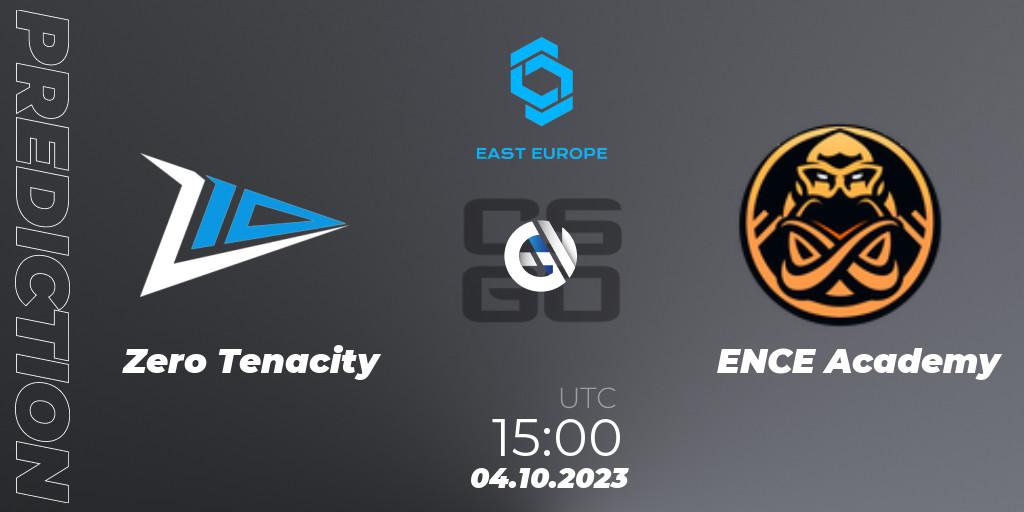 Pronósticos Zero Tenacity - ENCE Academy. 04.10.2023 at 15:20. CCT East Europe Series #3: Closed Qualifier - Counter-Strike (CS2)
