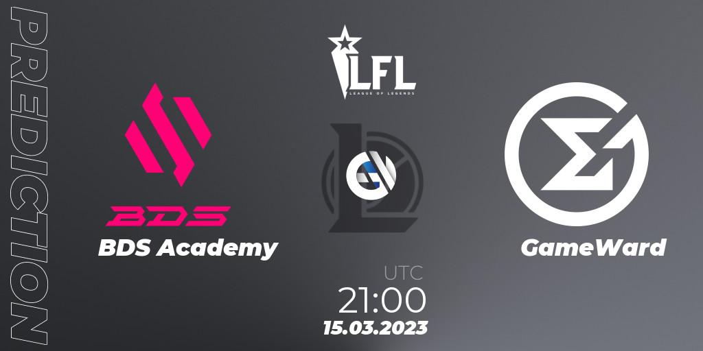 Pronósticos BDS Academy - GameWard. 15.03.23. LFL Spring 2023 - Group Stage - LoL