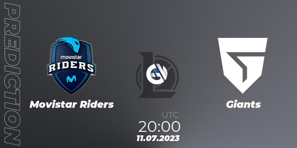 Pronósticos Movistar Riders - Giants. 11.07.23. Superliga Summer 2023 - Group Stage - LoL