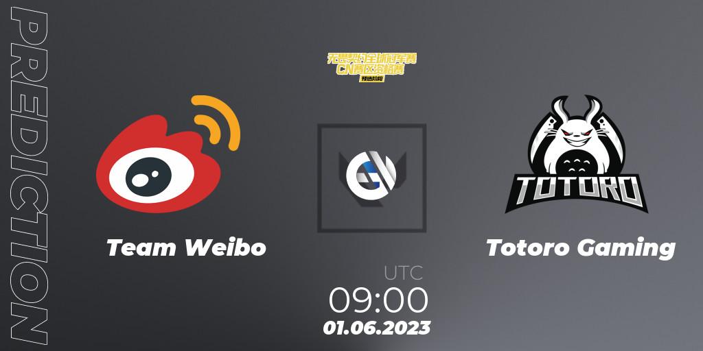 Pronósticos Team Weibo - Totoro Gaming. 01.06.23. VALORANT Champions Tour 2023: China Preliminaries - VALORANT