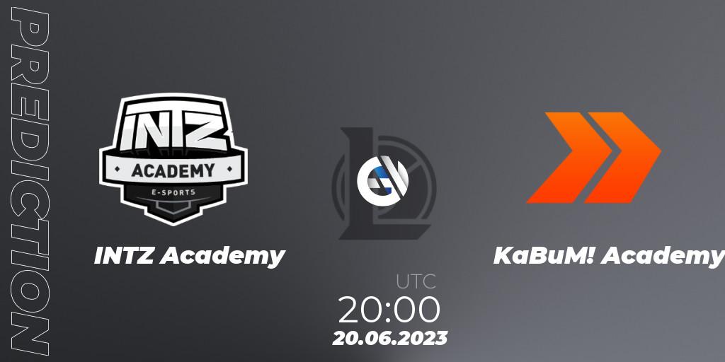 Pronósticos INTZ Academy - KaBuM! Academy. 20.06.23. CBLOL Academy Split 2 2023 - Group Stage - LoL