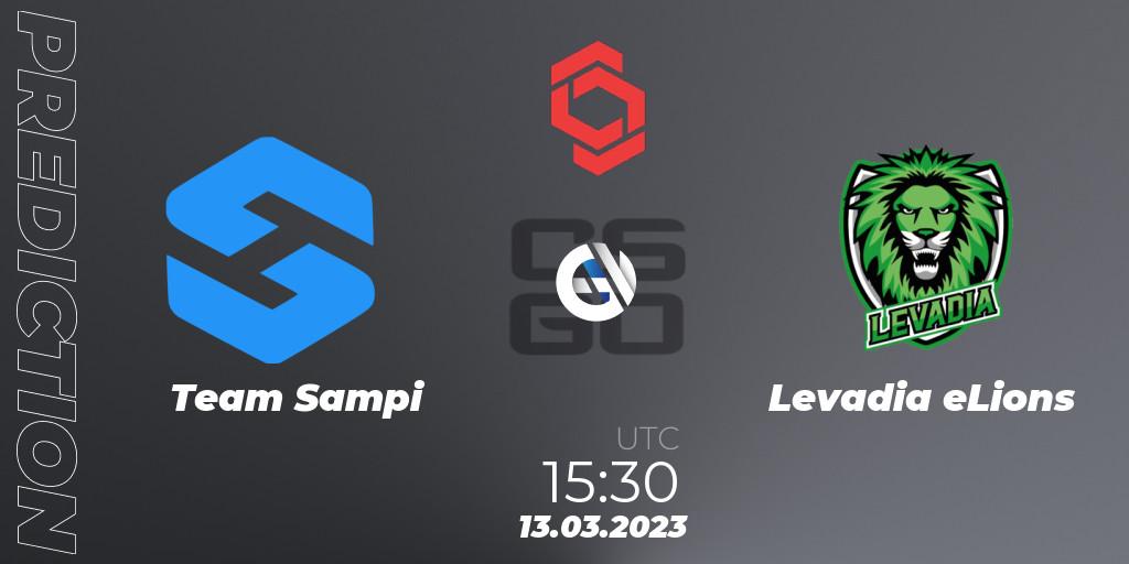 Pronósticos Team Sampi - Levadia eLions. 13.03.2023 at 15:40. CCT Central Europe Series 5 Closed Qualifier - Counter-Strike (CS2)