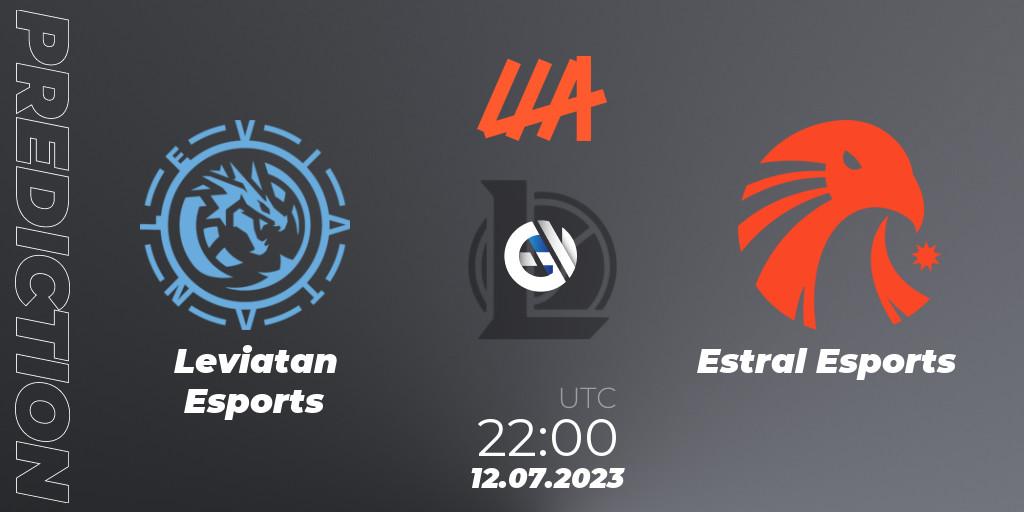 Pronósticos Leviatan Esports - Estral Esports. 12.07.2023 at 22:00. LLA Closing 2023 - Group Stage - LoL
