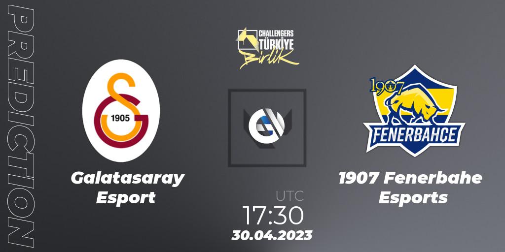 Pronósticos Galatasaray Esports - 1907 Fenerbahçe Esports. 30.04.2023 at 16:30. VALORANT Challengers 2023 Turkey: Birlik Split 2 - VALORANT