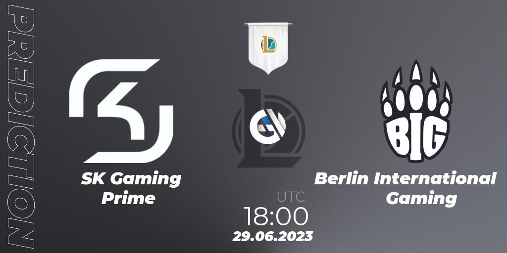 Pronósticos SK Gaming Prime - Berlin International Gaming. 29.06.23. Prime League Summer 2023 - Group Stage - LoL