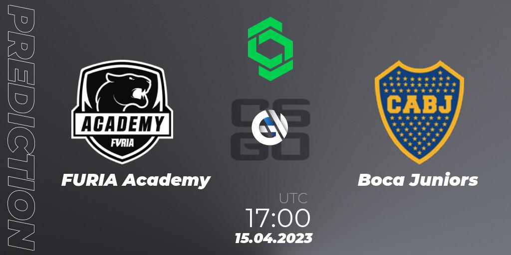 Pronósticos FURIA Academy - Boca Juniors. 15.04.2023 at 17:15. CCT South America Series #6 - Counter-Strike (CS2)
