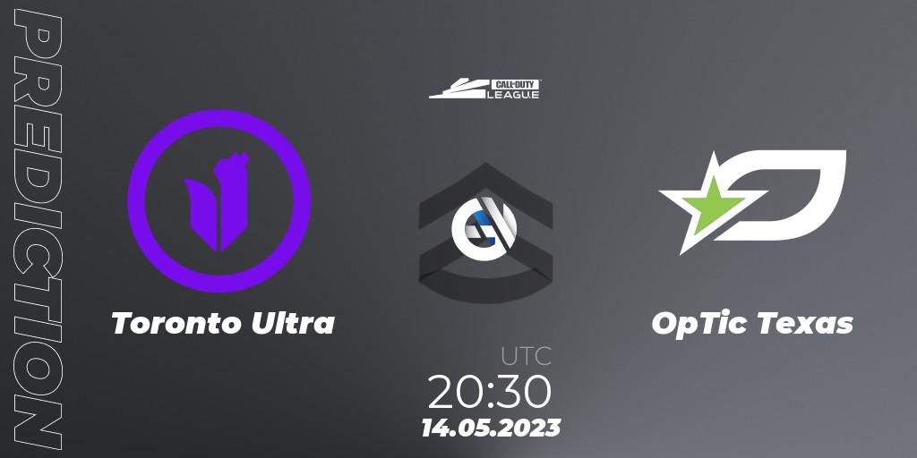 Pronósticos Toronto Ultra - OpTic Texas. 14.05.2023 at 20:30. Call of Duty League 2023: Stage 5 Major Qualifiers - Call of Duty