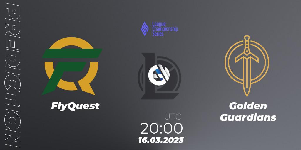 Pronósticos FlyQuest - Golden Guardians. 17.03.23. LCS Spring 2023 - Group Stage - LoL