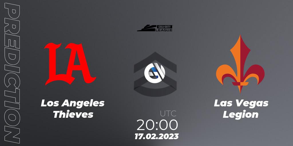 Pronósticos Los Angeles Thieves - Las Vegas Legion. 17.02.2023 at 20:00. Call of Duty League 2023: Stage 3 Major Qualifiers - Call of Duty