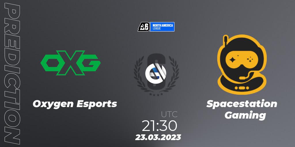 Pronósticos Oxygen Esports - Spacestation Gaming. 23.03.2023 at 21:30. North America League 2023 - Stage 1 - Rainbow Six