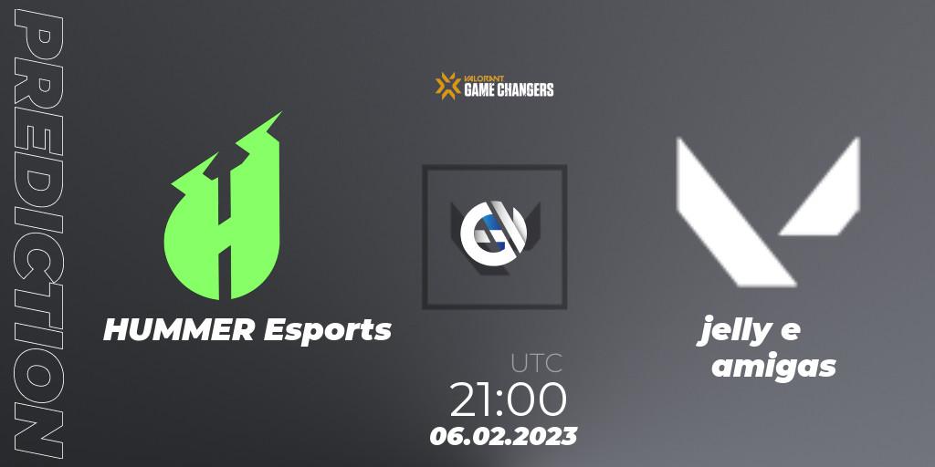 Pronósticos HUMMER Esports - jelly e amigas. 06.02.23. VCT 2023: Game Changers Brazil Series 1 - Qualifier 2 - VALORANT