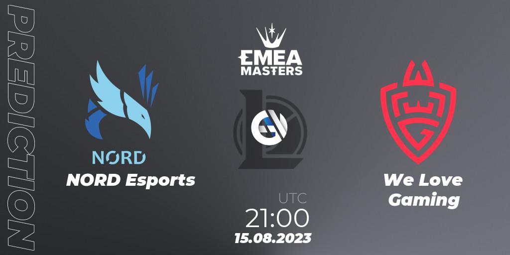 Pronósticos NORD Esports - We Love Gaming. 15.08.23. EMEA Masters Summer 2023 - LoL