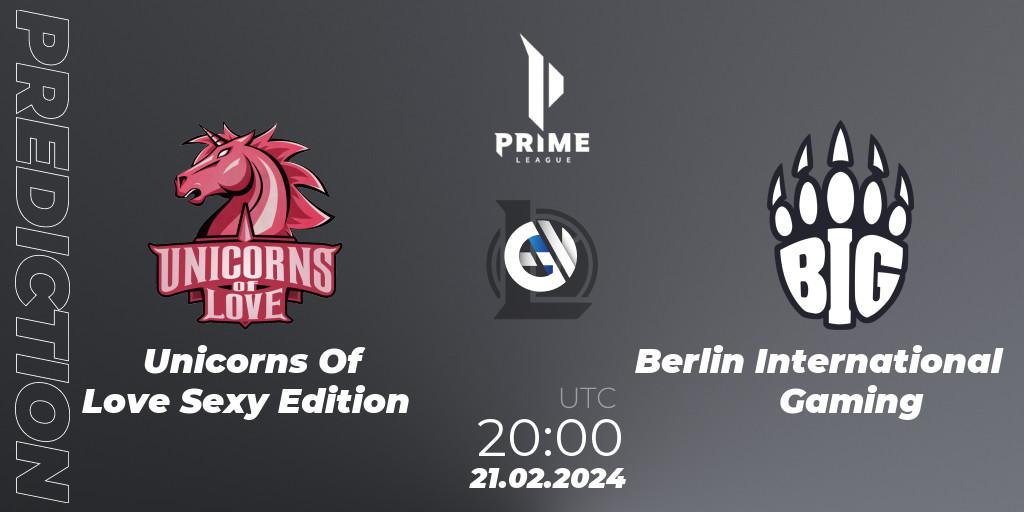 Pronósticos Unicorns Of Love Sexy Edition - Berlin International Gaming. 21.02.24. Prime League Spring 2024 - Group Stage - LoL