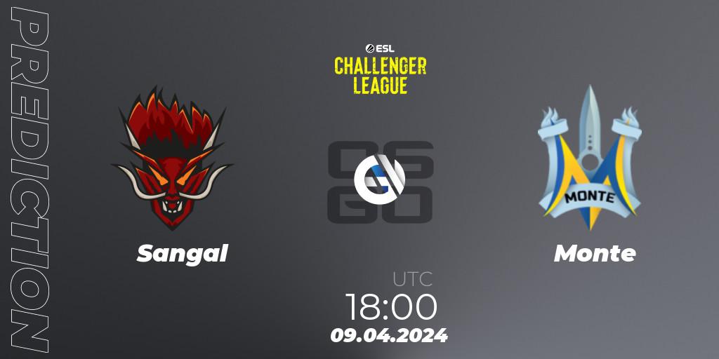 Pronósticos Sangal - Monte. 12.04.24. ESL Challenger League Season 47: Europe - CS2 (CS:GO)