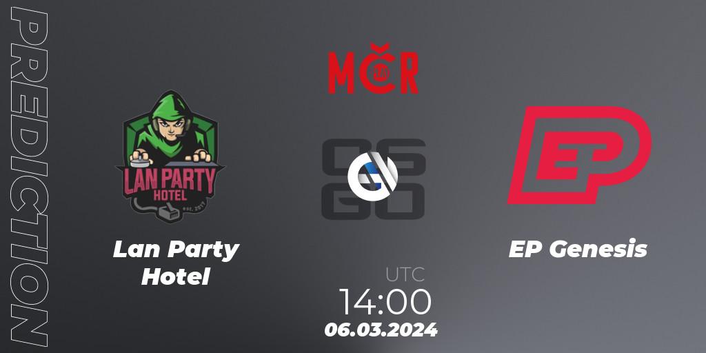 Pronósticos Lan Party Hotel - EP Genesis. 06.03.24. Tipsport Cup Winter 2024: Online Stage - CS2 (CS:GO)