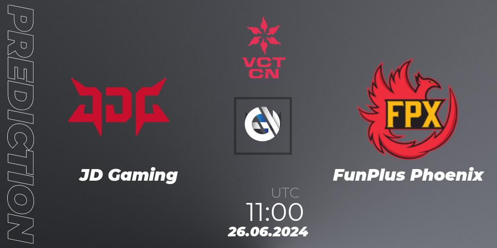 Pronósticos JD Gaming - FunPlus Phoenix. 26.06.2024 at 11:10. VALORANT Champions Tour China 2024: Stage 2 - Group Stage - VALORANT