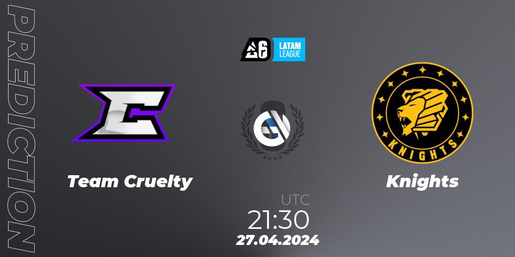Pronósticos Team Cruelty - Knights. 27.04.24. LATAM League 2024 - Stage 1: Final Four - Rainbow Six