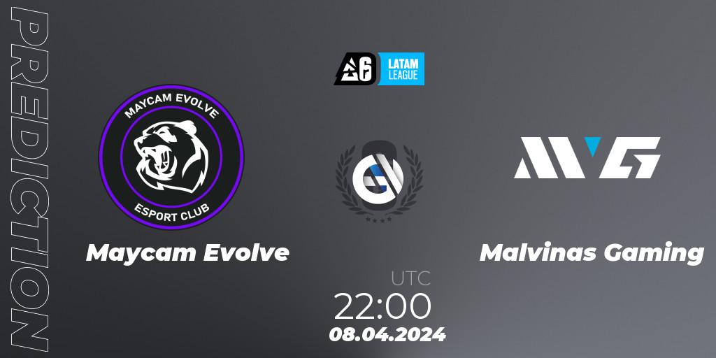 Pronósticos Maycam Evolve - Malvinas Gaming. 08.04.2024 at 22:00. LATAM League 2024 - Stage 1: LATAM South - Rainbow Six