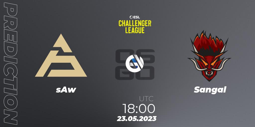 Pronósticos sAw - Sangal. 22.05.2023 at 18:00. ESL Challenger League Season 45: Europe - Counter-Strike (CS2)