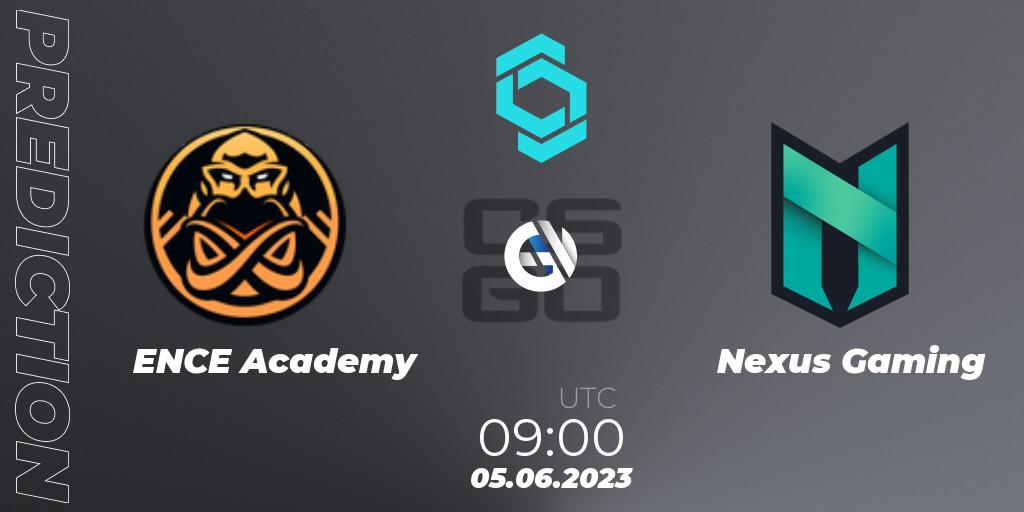 Pronósticos ENCE Academy - Nexus Gaming. 05.06.23. CCT North Europe Series 5 - CS2 (CS:GO)