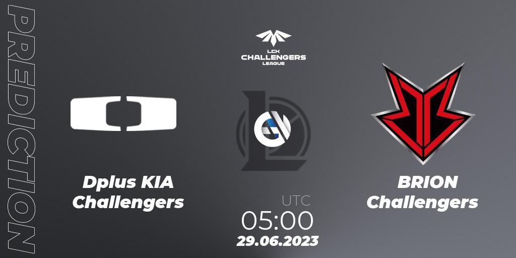 Pronósticos Dplus KIA Challengers - BRION Challengers. 29.06.23. LCK Challengers League 2023 Summer - Group Stage - LoL