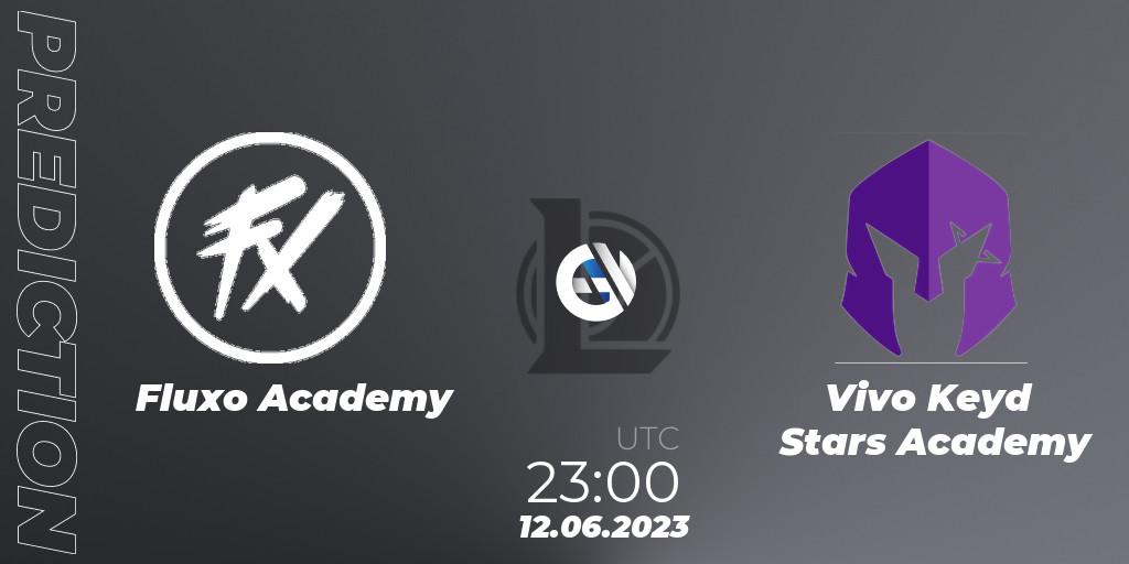 Pronósticos Fluxo Academy - Vivo Keyd Stars Academy. 12.06.23. CBLOL Academy Split 2 2023 - Group Stage - LoL