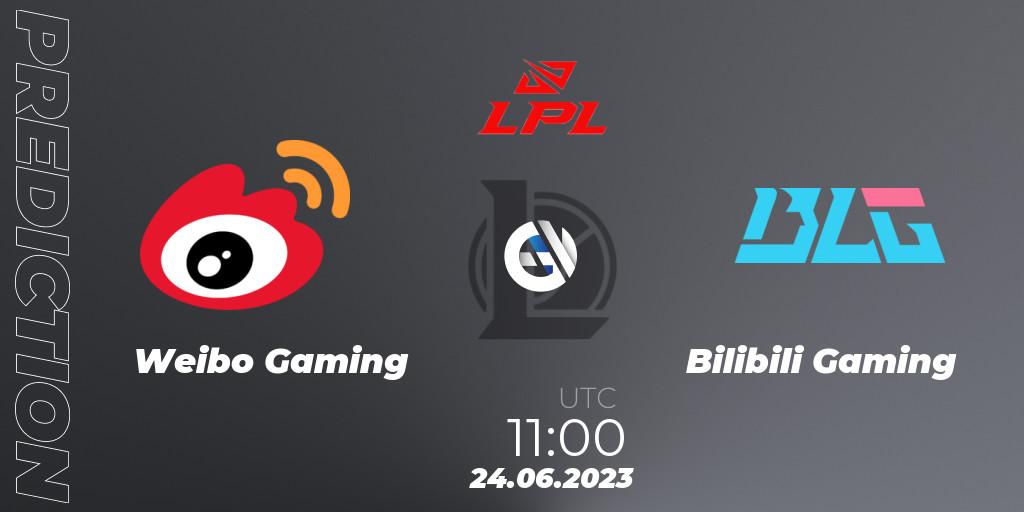 Pronósticos Weibo Gaming - Bilibili Gaming. 24.06.23. LPL Summer 2023 Regular Season - LoL