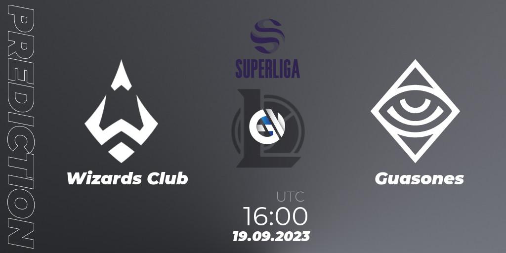 Pronósticos Wizards Club - Guasones. 18.09.23. LVP SuperLiga 2024 - Promotion - LoL