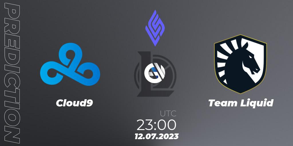 Pronósticos Cloud9 - Team Liquid. 13.07.23. LCS Summer 2023 - Group Stage - LoL