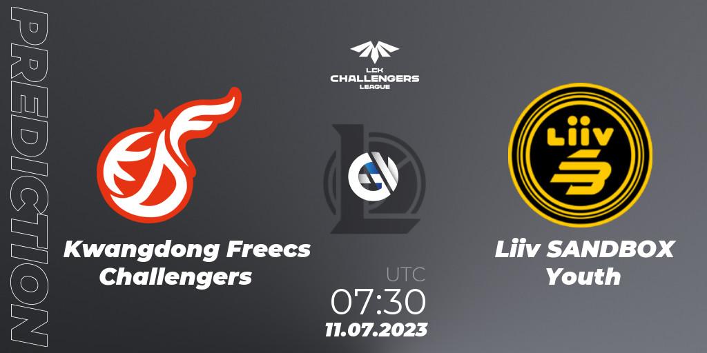 Pronósticos Kwangdong Freecs Challengers - Liiv SANDBOX Youth. 11.07.23. LCK Challengers League 2023 Summer - Group Stage - LoL