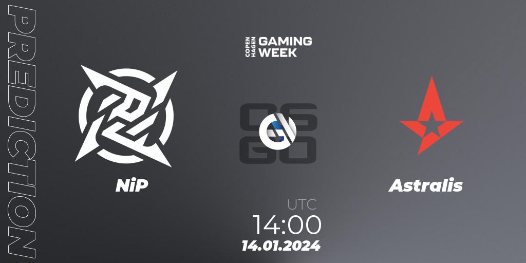 Pronósticos NiP - Astralis. 14.01.24. Copenhagen Gaming Week 2024 - CS2 (CS:GO)