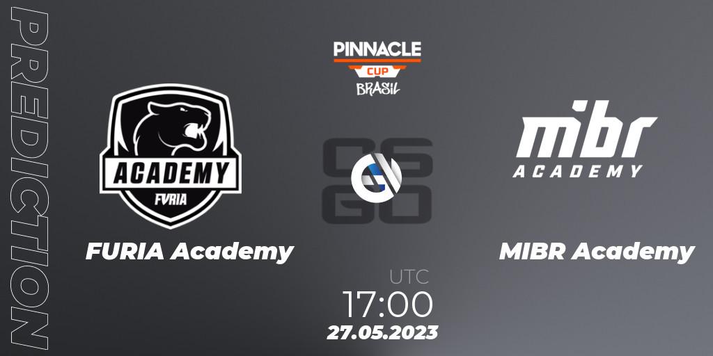 Pronósticos FURIA Academy - MIBR Academy. 27.05.2023 at 17:00. Pinnacle Brazil Cup 1 - Counter-Strike (CS2)