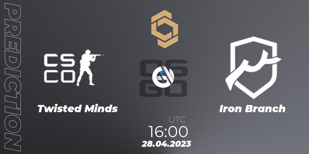 Pronósticos Twisted Minds - Iron Branch. 28.04.23. CCT South Europe Series #4 - CS2 (CS:GO)