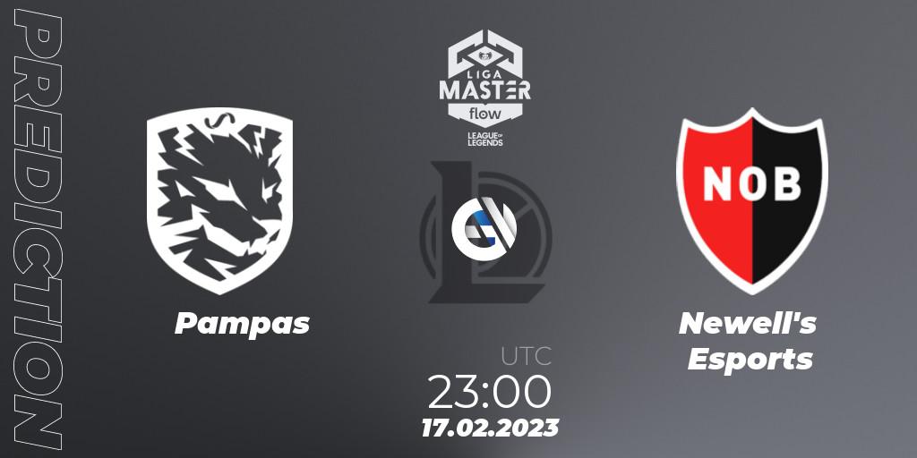 Pronósticos Pampas - Newell's Esports. 17.02.23. Liga Master Opening 2023 - Group Stage - LoL