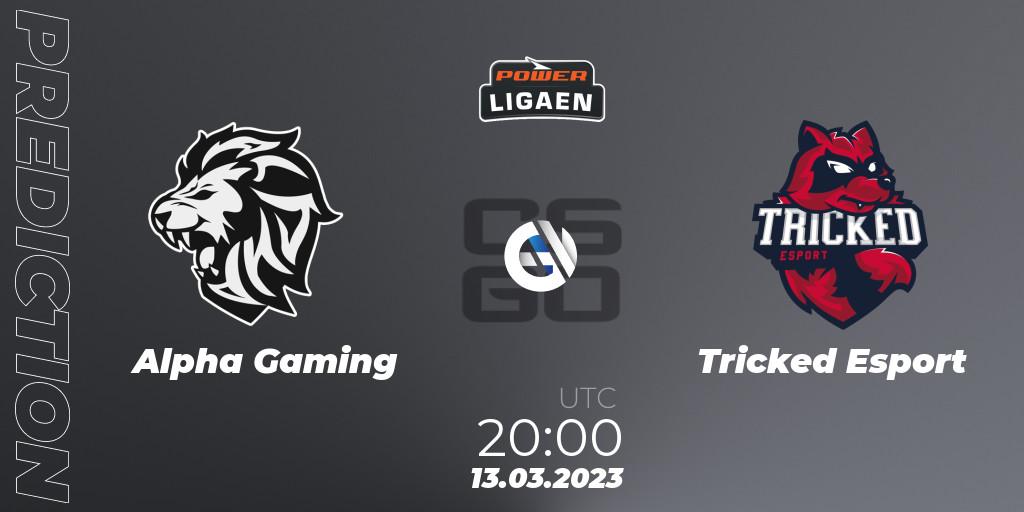 Pronósticos Alpha Gaming - Tricked Esport. 13.03.2023 at 20:00. Dust2.dk Ligaen Season 22 - Counter-Strike (CS2)