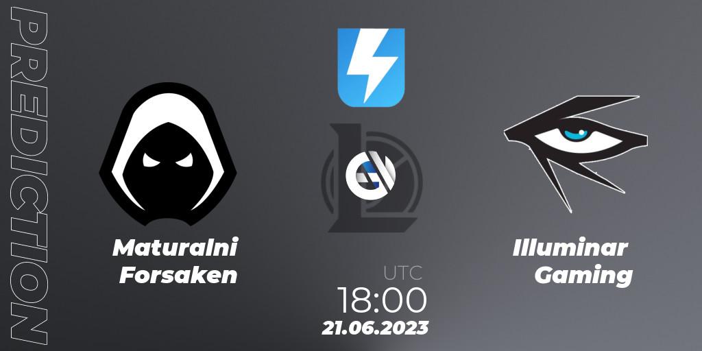 Pronósticos Forsaken - Illuminar Gaming. 31.05.2023 at 17:00. Ultraliga Season 10 2023 Regular Season - LoL