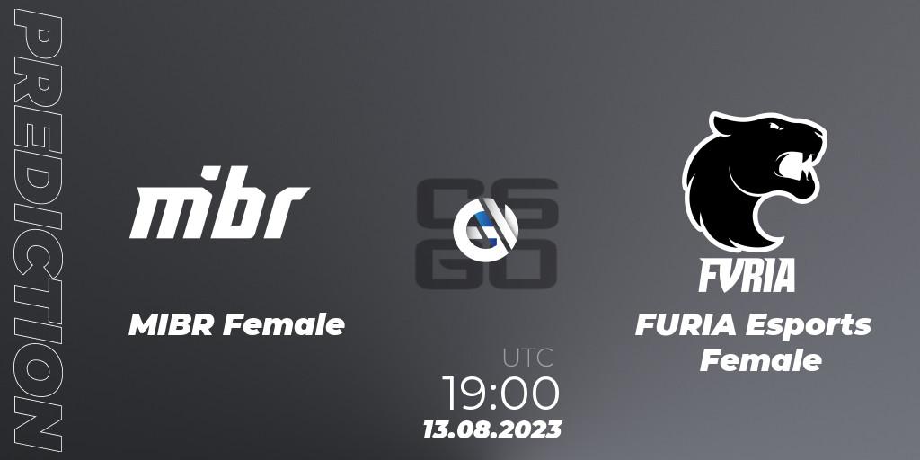 Pronósticos MIBR Female - FURIA Esports Female. 13.08.2023 at 19:00. Gamers Club Women Masters VII - Counter-Strike (CS2)
