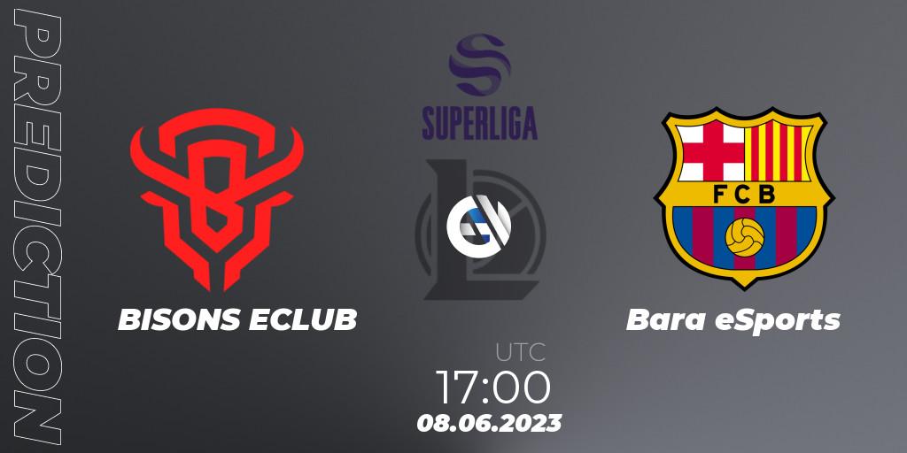 Pronósticos BISONS ECLUB - Barça eSports. 08.06.23. Superliga Summer 2023 - Group Stage - LoL