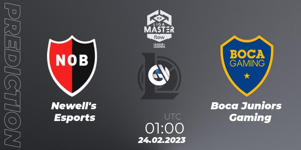 Pronósticos Newell's Esports - Boca Juniors Gaming. 24.02.2023 at 01:00. Liga Master Opening 2023 - Group Stage - LoL