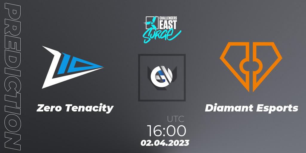 Pronósticos Zero Tenacity - Diamant Esports. 02.04.23. VALORANT Challengers 2023 East: Surge Split 2 - VALORANT