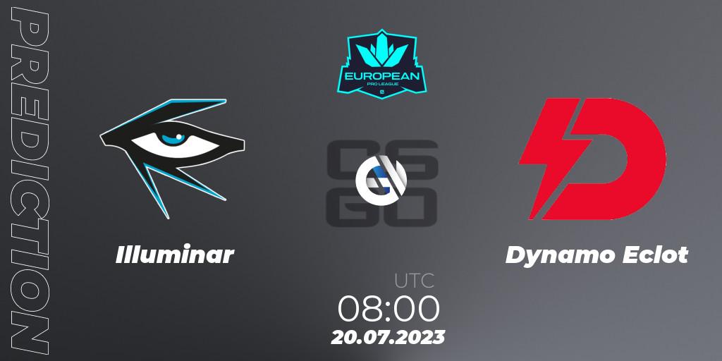 Pronósticos Illuminar - Dynamo Eclot. 20.07.2023 at 08:00. European Pro League Season 9 - Counter-Strike (CS2)