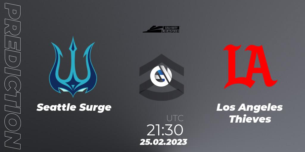 Pronósticos Seattle Surge - Los Angeles Thieves. 25.02.2023 at 21:30. Call of Duty League 2023: Stage 3 Major Qualifiers - Call of Duty