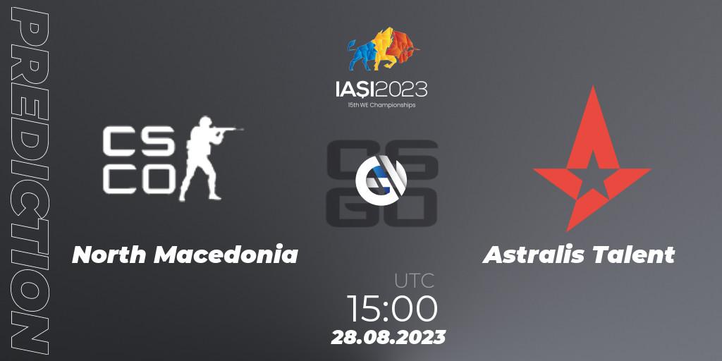Pronósticos North Macedonia - Astralis Talent. 28.08.2023 at 17:35. IESF World Esports Championship 2023 - Counter-Strike (CS2)