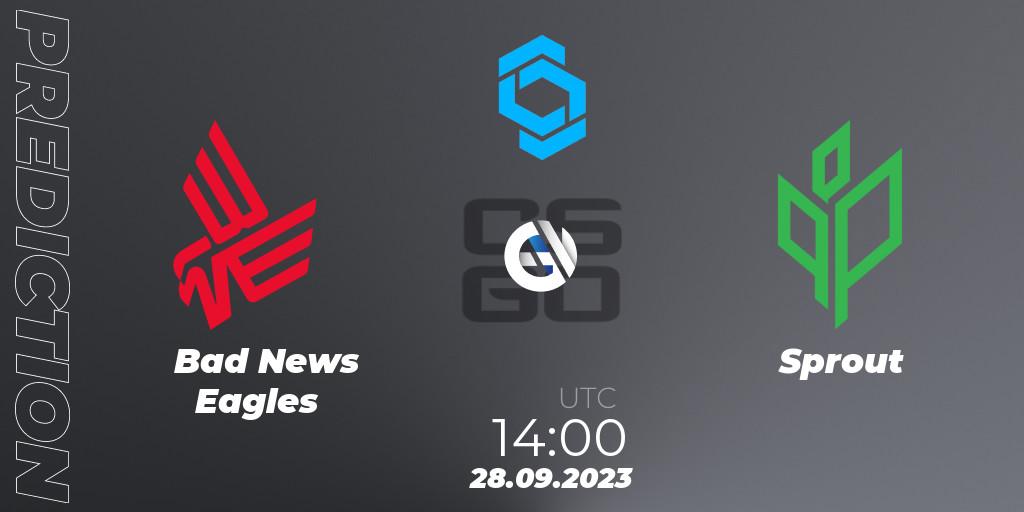 Pronósticos Bad News Eagles - Sprout. 28.09.23. CCT East Europe Series #2 - CS2 (CS:GO)