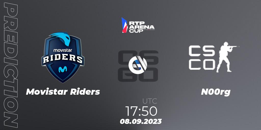 Pronósticos Movistar Riders - N00rg. 08.09.23. RTP Arena Cup 2023 - CS2 (CS:GO)