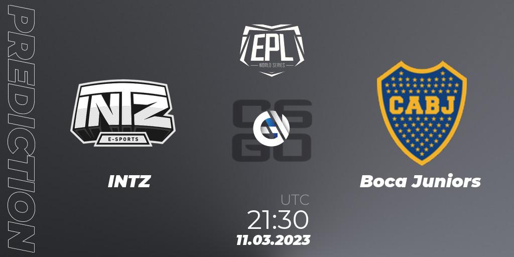 Pronósticos INTZ - Boca Juniors. 14.03.2023 at 17:00. EPL World Series: Americas Season 3 - Counter-Strike (CS2)