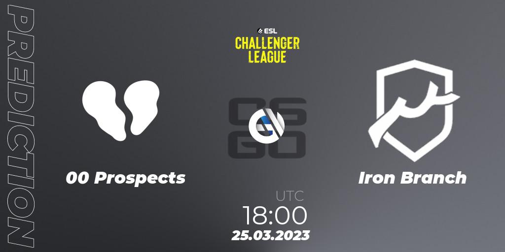 Pronósticos 00 Prospects - Iron Branch. 25.03.23. ESL Challenger League Season 44 Relegation: Europe - CS2 (CS:GO)