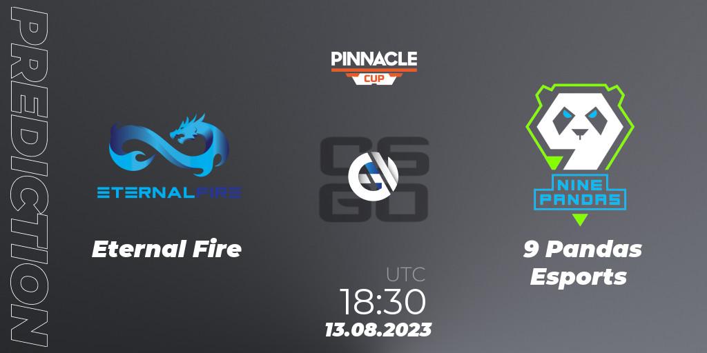 Pronósticos Eternal Fire - 9 Pandas Esports. 13.08.2023 at 08:40. Pinnacle Cup V - Counter-Strike (CS2)