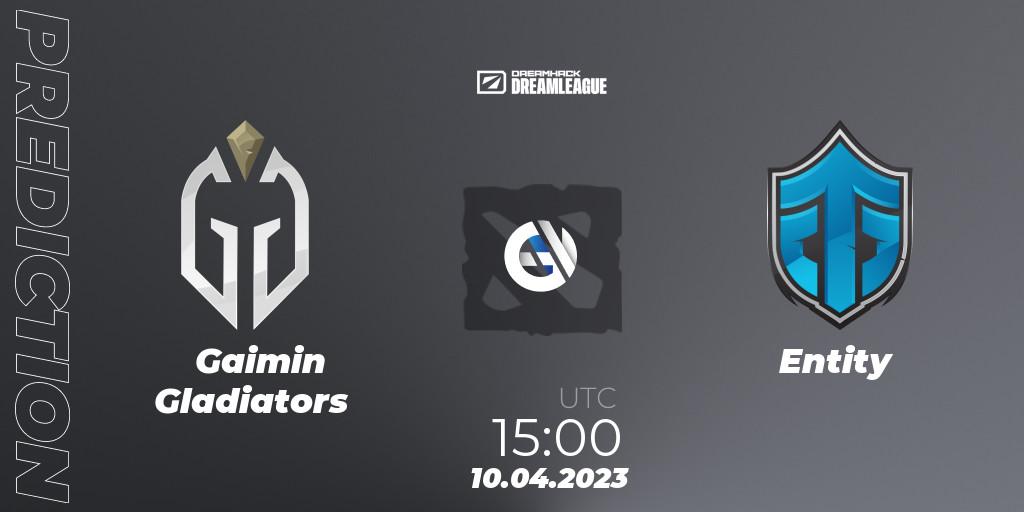 Pronósticos Gaimin Gladiators - Entity. 10.04.23. DreamLeague Season 19 - Group Stage 1 - Dota 2