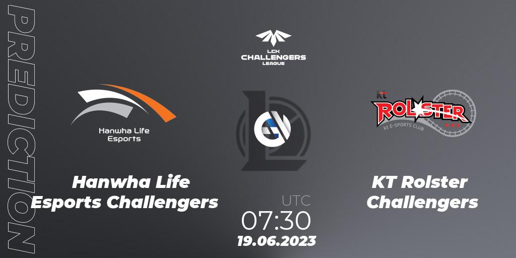 Pronósticos Hanwha Life Esports Challengers - KT Rolster Challengers. 19.06.23. LCK Challengers League 2023 Summer - Group Stage - LoL
